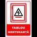 Semn tablou mentenanta